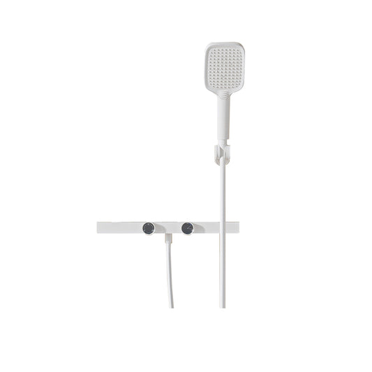 Contemporary Adjustable Spray Pattern Wall Mounted Shower Head Combo Clearhalo 'Bathroom Remodel & Bathroom Fixtures' 'Home Improvement' 'home_improvement' 'home_improvement_shower_faucets' 'Shower Faucets & Systems' 'shower_faucets' 'Showers & Bathtubs Plumbing' 'Showers & Bathtubs' 6978477