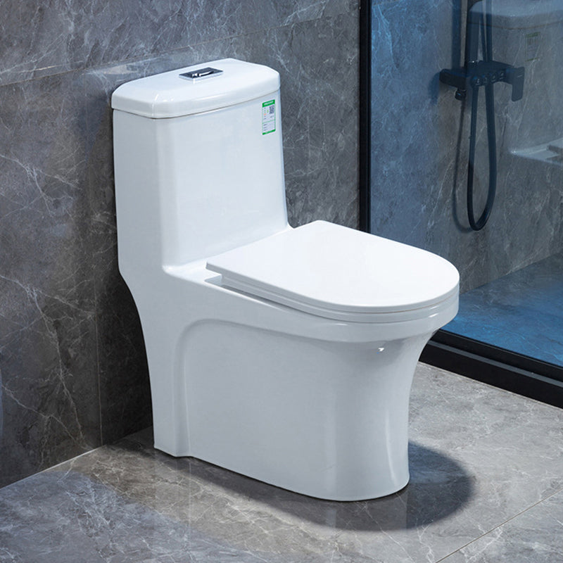 Contemporary One Piece Flush Toilet Floor Mounted White Urine Toilet for Washroom Clearhalo 'Bathroom Remodel & Bathroom Fixtures' 'Home Improvement' 'home_improvement' 'home_improvement_toilets' 'Toilets & Bidets' 'Toilets' 6980477