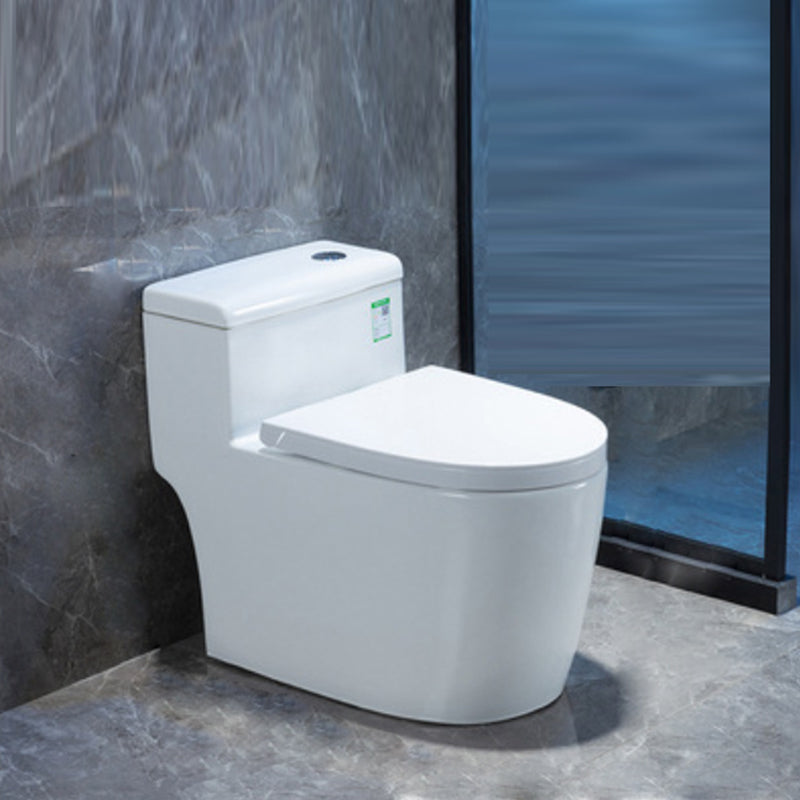 Contemporary One Piece Flush Toilet Floor Mounted White Urine Toilet for Washroom 16"L x 28"W x 24"H Clearhalo 'Bathroom Remodel & Bathroom Fixtures' 'Home Improvement' 'home_improvement' 'home_improvement_toilets' 'Toilets & Bidets' 'Toilets' 6980479