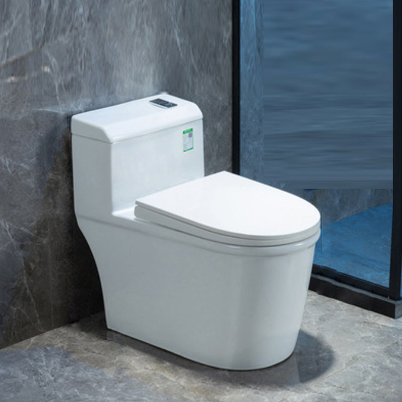 Contemporary One Piece Flush Toilet Floor Mounted White Urine Toilet for Washroom 15.6"L x 28"W x 26"H Clearhalo 'Bathroom Remodel & Bathroom Fixtures' 'Home Improvement' 'home_improvement' 'home_improvement_toilets' 'Toilets & Bidets' 'Toilets' 6980481