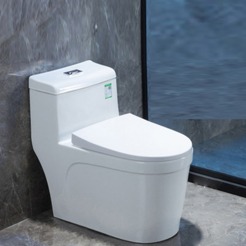 Contemporary One Piece Flush Toilet Floor Mounted White Urine Toilet for Washroom 15"L x 28"W x 26"H Clearhalo 'Bathroom Remodel & Bathroom Fixtures' 'Home Improvement' 'home_improvement' 'home_improvement_toilets' 'Toilets & Bidets' 'Toilets' 6980487