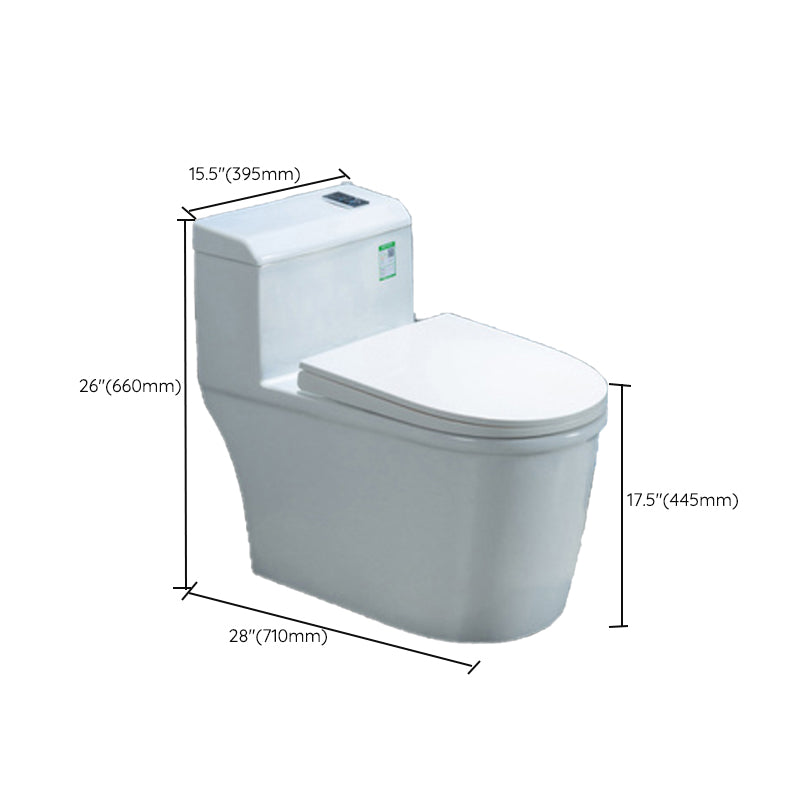 Contemporary One Piece Flush Toilet Floor Mounted White Urine Toilet for Washroom Clearhalo 'Bathroom Remodel & Bathroom Fixtures' 'Home Improvement' 'home_improvement' 'home_improvement_toilets' 'Toilets & Bidets' 'Toilets' 6980497