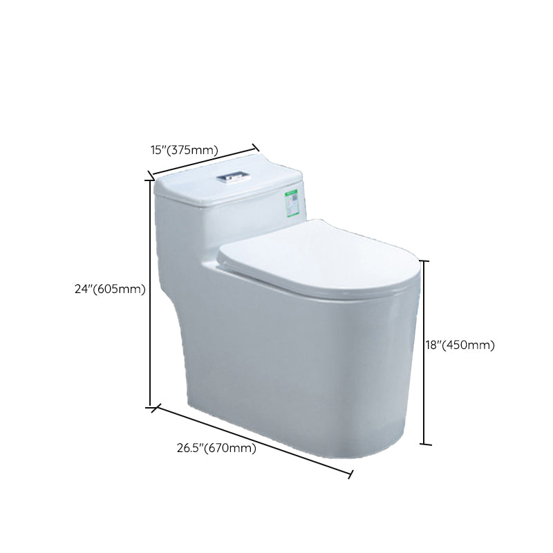 Contemporary One Piece Flush Toilet Floor Mounted White Urine Toilet for Washroom Clearhalo 'Bathroom Remodel & Bathroom Fixtures' 'Home Improvement' 'home_improvement' 'home_improvement_toilets' 'Toilets & Bidets' 'Toilets' 6980501