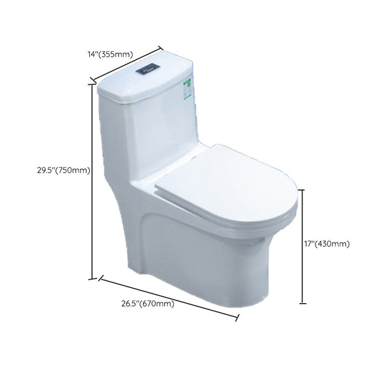 Contemporary One Piece Flush Toilet Floor Mounted White Urine Toilet for Washroom Clearhalo 'Bathroom Remodel & Bathroom Fixtures' 'Home Improvement' 'home_improvement' 'home_improvement_toilets' 'Toilets & Bidets' 'Toilets' 6980502