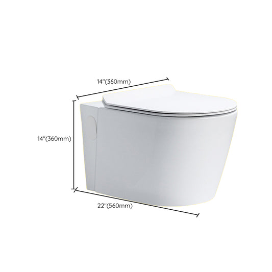 Contemporary One Piece Flush Toilet In-Wall Urine Toilet for Bathroom Clearhalo 'Bathroom Remodel & Bathroom Fixtures' 'Home Improvement' 'home_improvement' 'home_improvement_toilets' 'Toilets & Bidets' 'Toilets' 6980522