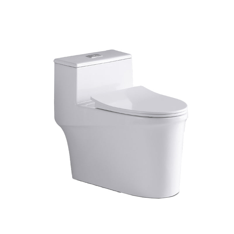 Traditional Ceramic Flush Toilet Seat Included Urine Toilet for Bathroom 17"L x 28"W x 25"H Clearhalo 'Bathroom Remodel & Bathroom Fixtures' 'Home Improvement' 'home_improvement' 'home_improvement_toilets' 'Toilets & Bidets' 'Toilets' 6980533
