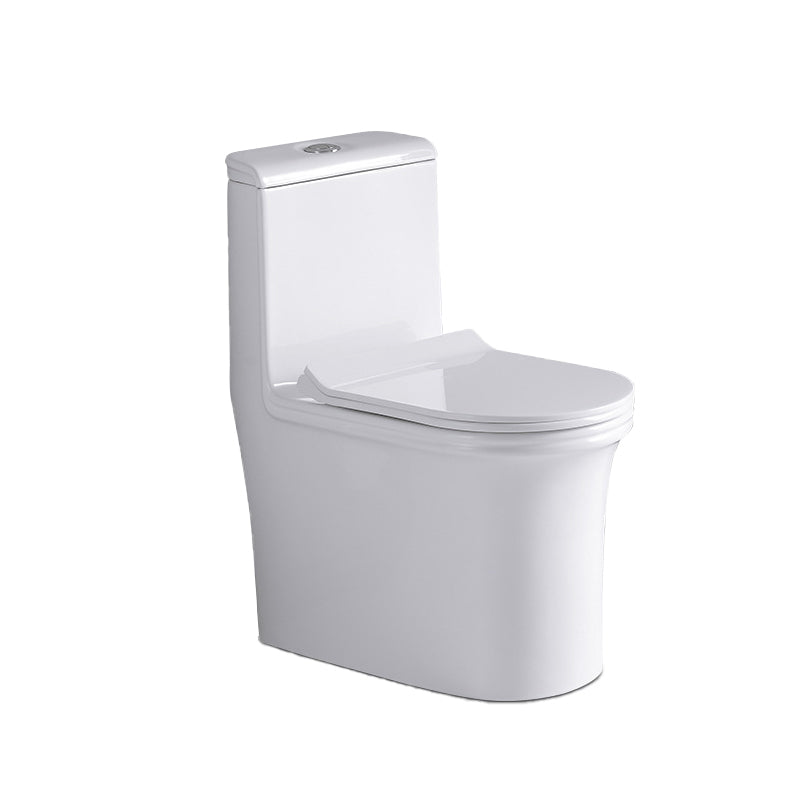 Traditional Ceramic Flush Toilet Seat Included Urine Toilet for Bathroom 14"L x 26"W x 30"H Clearhalo 'Bathroom Remodel & Bathroom Fixtures' 'Home Improvement' 'home_improvement' 'home_improvement_toilets' 'Toilets & Bidets' 'Toilets' 6980534