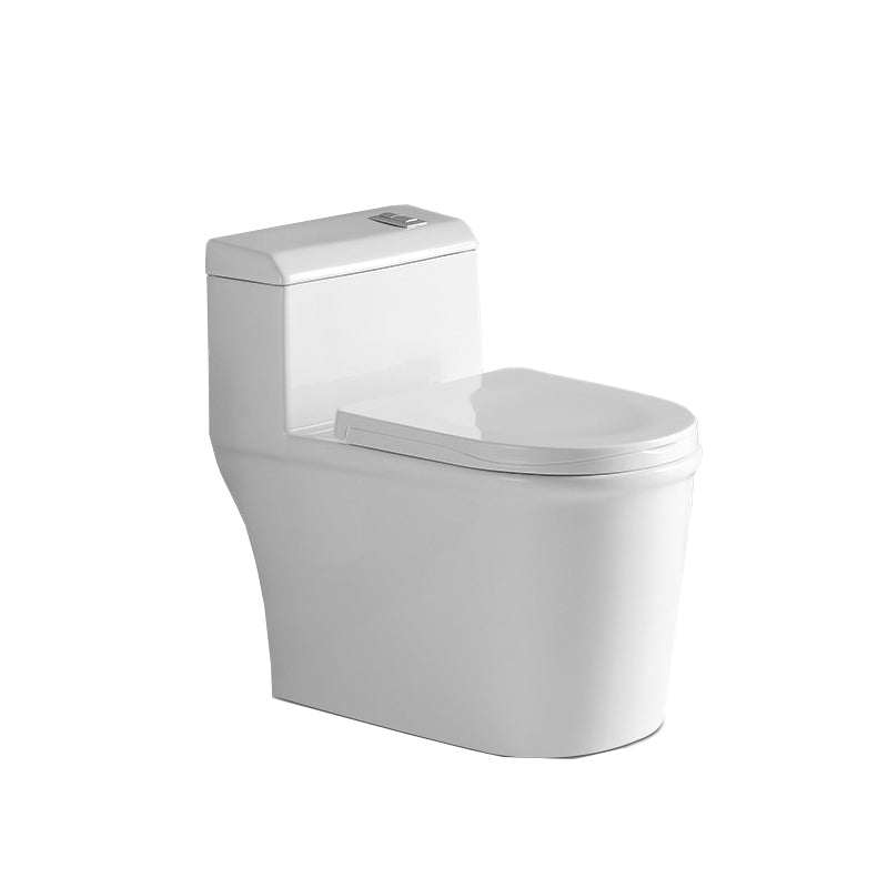 Traditional Ceramic Flush Toilet Seat Included Urine Toilet for Bathroom 16"L x 29"W x 26"H Clearhalo 'Bathroom Remodel & Bathroom Fixtures' 'Home Improvement' 'home_improvement' 'home_improvement_toilets' 'Toilets & Bidets' 'Toilets' 6980536