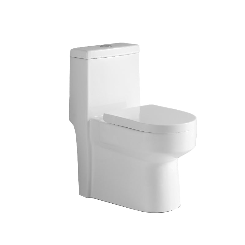 Traditional Ceramic Flush Toilet Seat Included Urine Toilet for Bathroom 14"L x 26"W x 28"H Clearhalo 'Bathroom Remodel & Bathroom Fixtures' 'Home Improvement' 'home_improvement' 'home_improvement_toilets' 'Toilets & Bidets' 'Toilets' 6980538