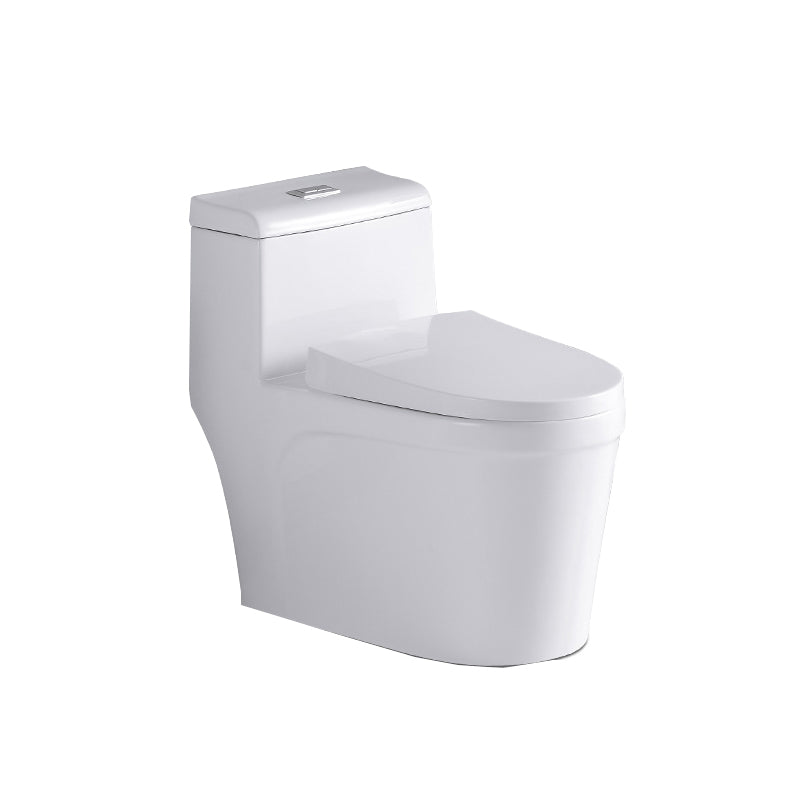 Traditional Ceramic Flush Toilet Seat Included Urine Toilet for Bathroom 15"L x 29"W x 26"H Clearhalo 'Bathroom Remodel & Bathroom Fixtures' 'Home Improvement' 'home_improvement' 'home_improvement_toilets' 'Toilets & Bidets' 'Toilets' 6980540