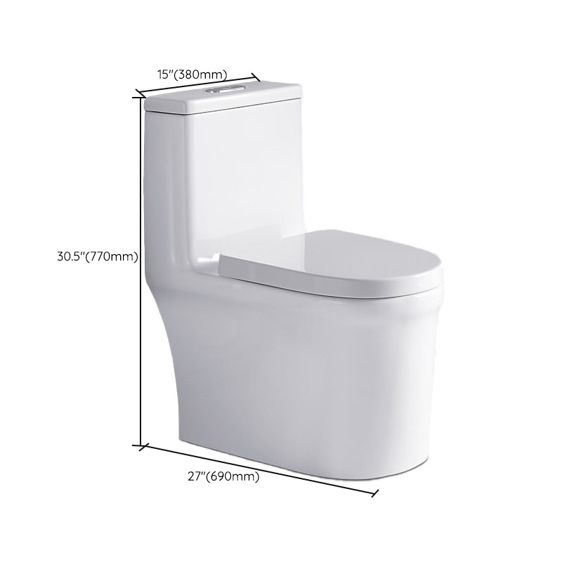 Traditional Ceramic Flush Toilet Seat Included Urine Toilet for Bathroom Clearhalo 'Bathroom Remodel & Bathroom Fixtures' 'Home Improvement' 'home_improvement' 'home_improvement_toilets' 'Toilets & Bidets' 'Toilets' 6980547