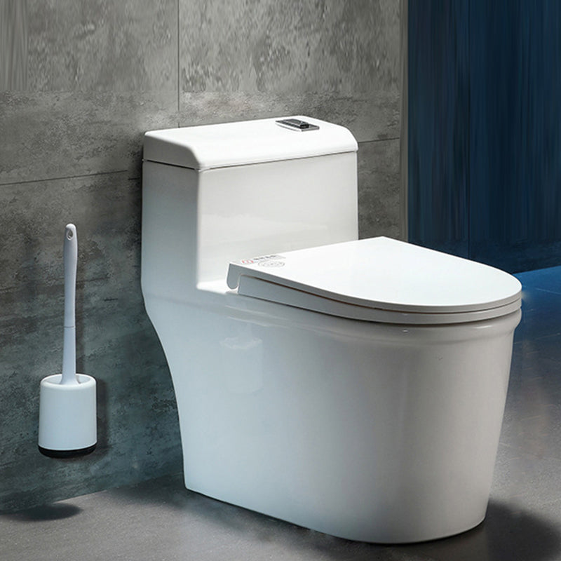 Contemporary 1 Piece Flush Toilet White Floor Mounted Urine Toilet for Washroom 15"L x 28"W x 26"H 16" Clearhalo 'Bathroom Remodel & Bathroom Fixtures' 'Home Improvement' 'home_improvement' 'home_improvement_toilets' 'Toilets & Bidets' 'Toilets' 6980602