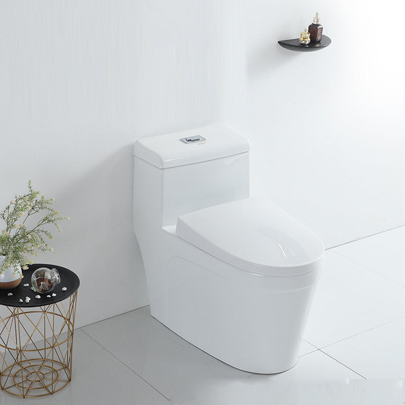 Traditional Ceramic Flush Toilet 1-Piece Toilet Bowl for Bathroom Clearhalo 'Bathroom Remodel & Bathroom Fixtures' 'Home Improvement' 'home_improvement' 'home_improvement_toilets' 'Toilets & Bidets' 'Toilets' 6980618