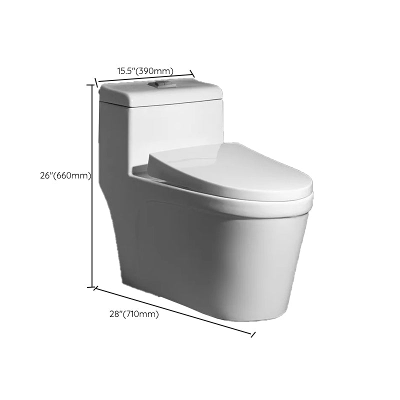 Contemporary One Piece Flush Toilet Floor Mount Urine Toilet with Seat for Washroom Clearhalo 'Bathroom Remodel & Bathroom Fixtures' 'Home Improvement' 'home_improvement' 'home_improvement_toilets' 'Toilets & Bidets' 'Toilets' 6980660