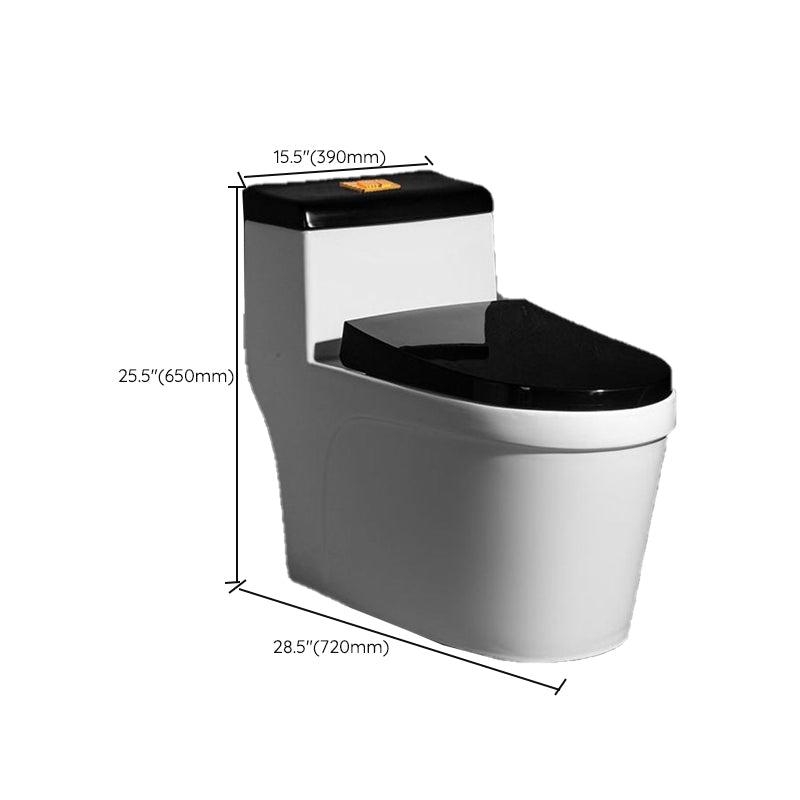 Contemporary One Piece Flush Toilet Floor Mount Urine Toilet with Seat for Washroom Clearhalo 'Bathroom Remodel & Bathroom Fixtures' 'Home Improvement' 'home_improvement' 'home_improvement_toilets' 'Toilets & Bidets' 'Toilets' 6980661