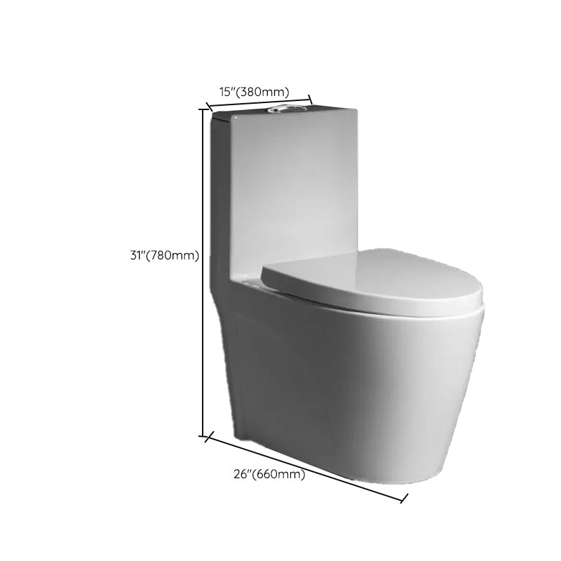 Contemporary One Piece Flush Toilet Floor Mount Urine Toilet with Seat for Washroom Clearhalo 'Bathroom Remodel & Bathroom Fixtures' 'Home Improvement' 'home_improvement' 'home_improvement_toilets' 'Toilets & Bidets' 'Toilets' 6980662