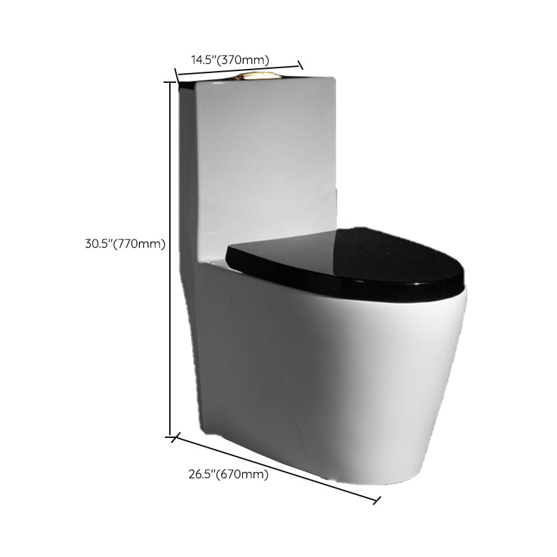 Contemporary One Piece Flush Toilet Floor Mount Urine Toilet with Seat for Washroom Clearhalo 'Bathroom Remodel & Bathroom Fixtures' 'Home Improvement' 'home_improvement' 'home_improvement_toilets' 'Toilets & Bidets' 'Toilets' 6980663