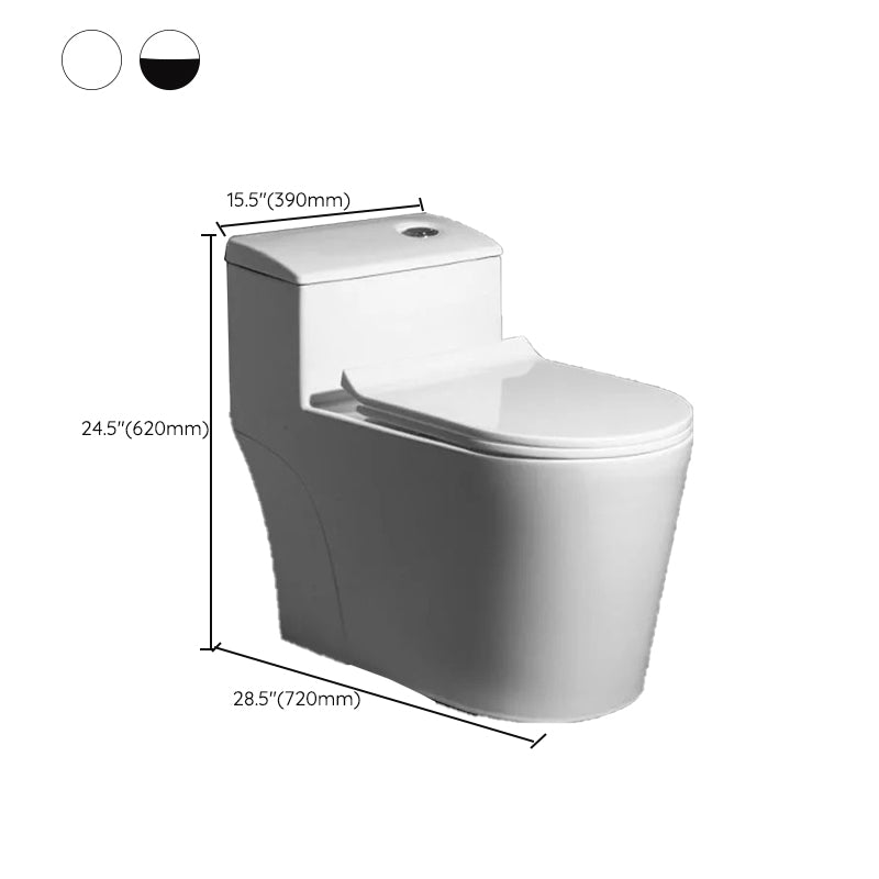 Contemporary One Piece Flush Toilet Floor Mount Urine Toilet with Seat for Washroom Clearhalo 'Bathroom Remodel & Bathroom Fixtures' 'Home Improvement' 'home_improvement' 'home_improvement_toilets' 'Toilets & Bidets' 'Toilets' 6980664