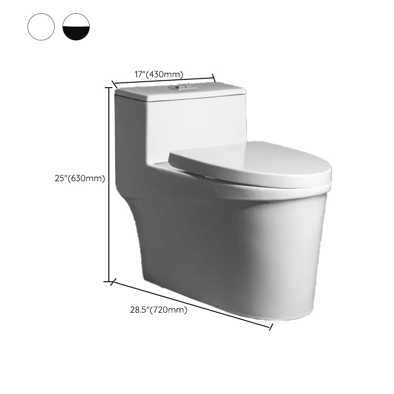 Contemporary One Piece Flush Toilet Floor Mount Urine Toilet with Seat for Washroom Clearhalo 'Bathroom Remodel & Bathroom Fixtures' 'Home Improvement' 'home_improvement' 'home_improvement_toilets' 'Toilets & Bidets' 'Toilets' 6980665
