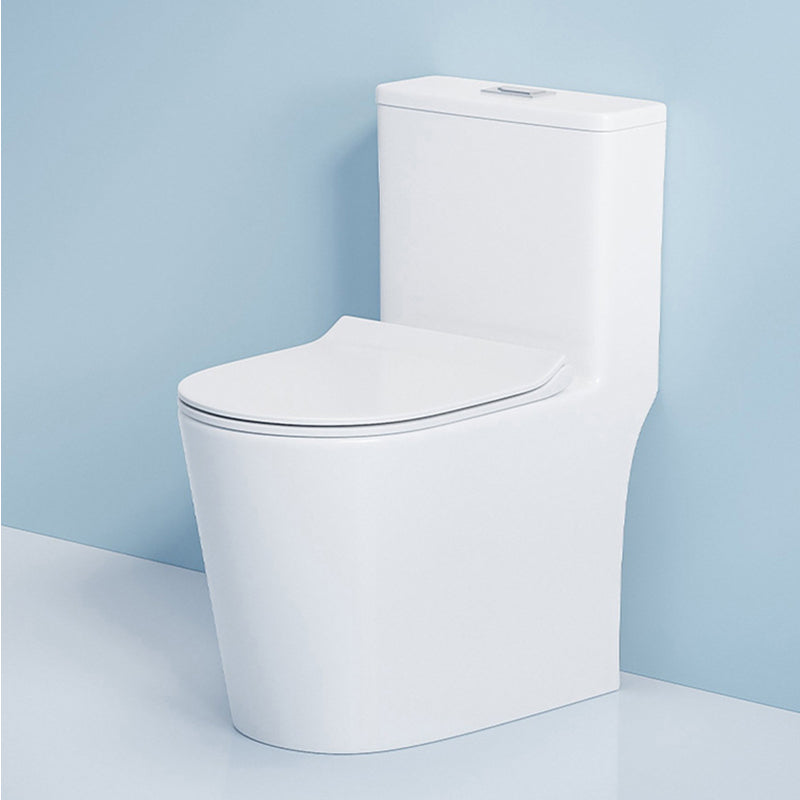 Contemporary 1 Piece Flush Toilet Floor Mounted White Urine Toilet for Washroom Clearhalo 'Bathroom Remodel & Bathroom Fixtures' 'Home Improvement' 'home_improvement' 'home_improvement_toilets' 'Toilets & Bidets' 'Toilets' 6980690