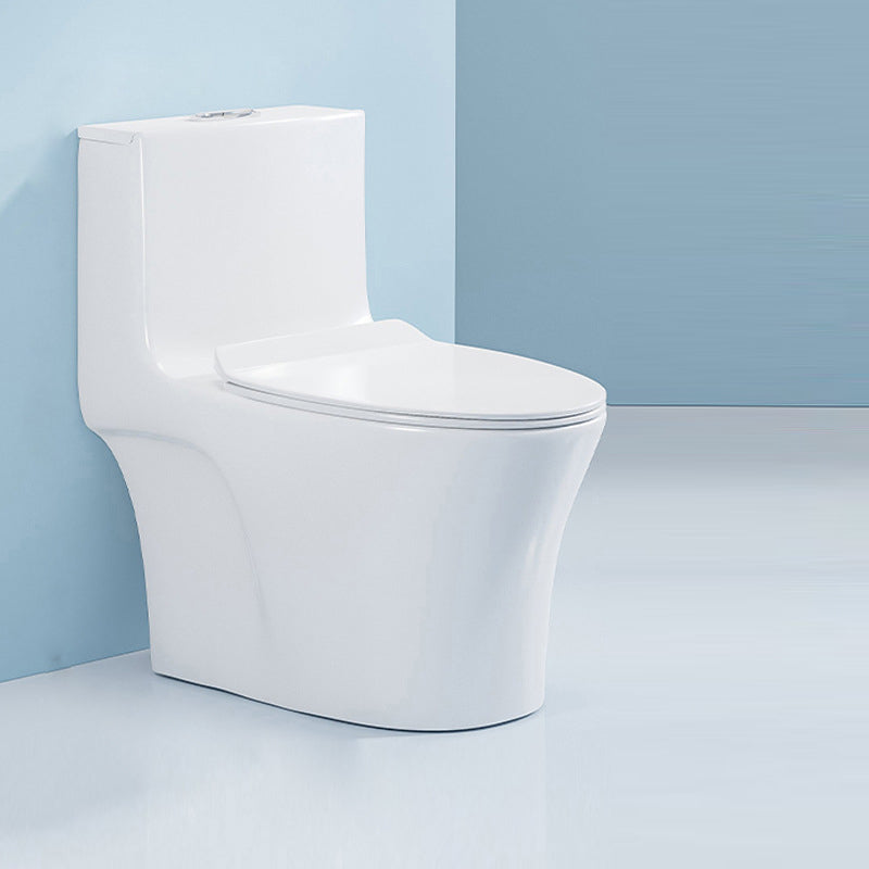 Contemporary 1 Piece Flush Toilet Floor Mounted White Urine Toilet for Washroom 15"L x 28"W x 28"H Clearhalo 'Bathroom Remodel & Bathroom Fixtures' 'Home Improvement' 'home_improvement' 'home_improvement_toilets' 'Toilets & Bidets' 'Toilets' 6980706