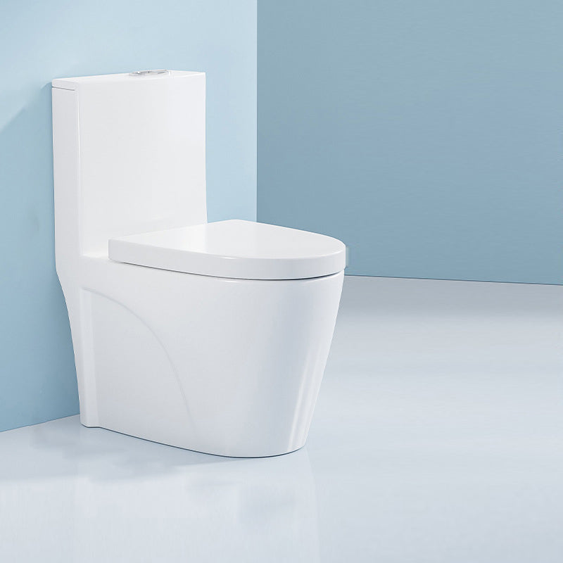 Contemporary 1 Piece Flush Toilet Floor Mounted White Urine Toilet for Washroom 15"L x 28"W x 31"H Clearhalo 'Bathroom Remodel & Bathroom Fixtures' 'Home Improvement' 'home_improvement' 'home_improvement_toilets' 'Toilets & Bidets' 'Toilets' 6980708