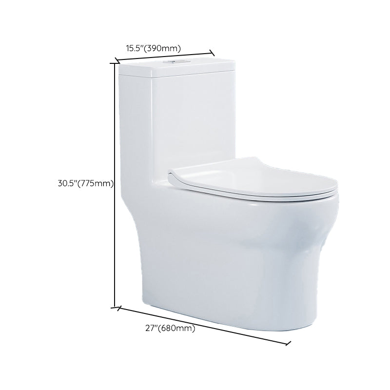 Contemporary 1 Piece Flush Toilet Floor Mounted White Urine Toilet for Washroom Clearhalo 'Bathroom Remodel & Bathroom Fixtures' 'Home Improvement' 'home_improvement' 'home_improvement_toilets' 'Toilets & Bidets' 'Toilets' 6980719