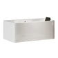 White Rectangular Bath Freestanding Acrylic Back to Wall Bathtub Clearhalo 'Bathroom Remodel & Bathroom Fixtures' 'Bathtubs' 'Home Improvement' 'home_improvement' 'home_improvement_bathtubs' 'Showers & Bathtubs' 6980792