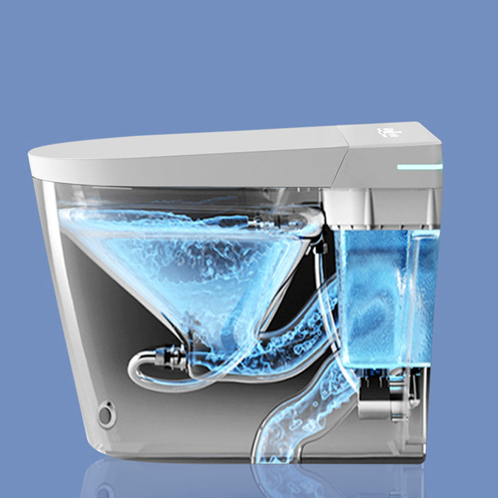 Contemporary Ceramic Elongated Heated Seat Floor Standing Bidet Clearhalo 'Bathroom Remodel & Bathroom Fixtures' 'Bidets' 'Home Improvement' 'home_improvement' 'home_improvement_bidets' 'Toilets & Bidets' 6996770