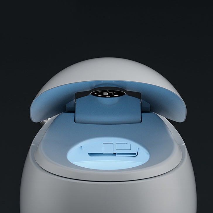 Round Floor Mount Bidet White Floor Standing Bidet with Heated Seat Clearhalo 'Bathroom Remodel & Bathroom Fixtures' 'Bidets' 'Home Improvement' 'home_improvement' 'home_improvement_bidets' 'Toilets & Bidets' 6996784