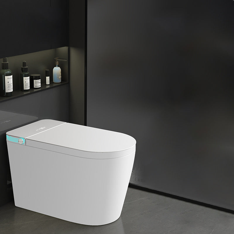 Dryer Elongated Floor Mount Bidet White Floor Standing Bidet with Heated Seat Manual Flip (Standard) Yes Clearhalo 'Bathroom Remodel & Bathroom Fixtures' 'Bidets' 'Home Improvement' 'home_improvement' 'home_improvement_bidets' 'Toilets & Bidets' 6996789