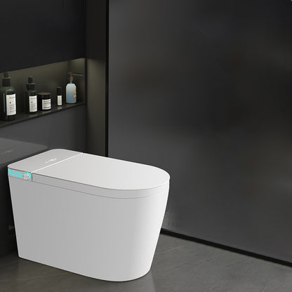 Dryer Elongated Floor Mount Bidet White Floor Standing Bidet with Heated Seat Manual Flip (Standard) Yes Clearhalo 'Bathroom Remodel & Bathroom Fixtures' 'Bidets' 'Home Improvement' 'home_improvement' 'home_improvement_bidets' 'Toilets & Bidets' 6996789