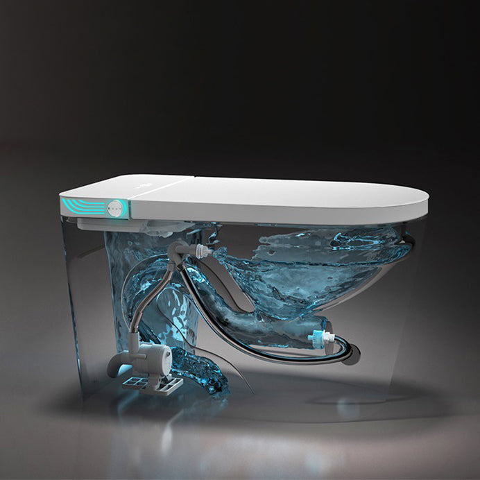 Dryer Elongated Floor Mount Bidet White Floor Standing Bidet with Heated Seat Clearhalo 'Bathroom Remodel & Bathroom Fixtures' 'Bidets' 'Home Improvement' 'home_improvement' 'home_improvement_bidets' 'Toilets & Bidets' 6996792