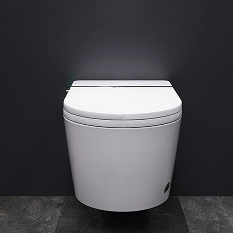 White Wall Mounted Bidet with Unlimited Warm Water and Heated Seat Clearhalo 'Bathroom Remodel & Bathroom Fixtures' 'Bidets' 'Home Improvement' 'home_improvement' 'home_improvement_bidets' 'Toilets & Bidets' 6996848
