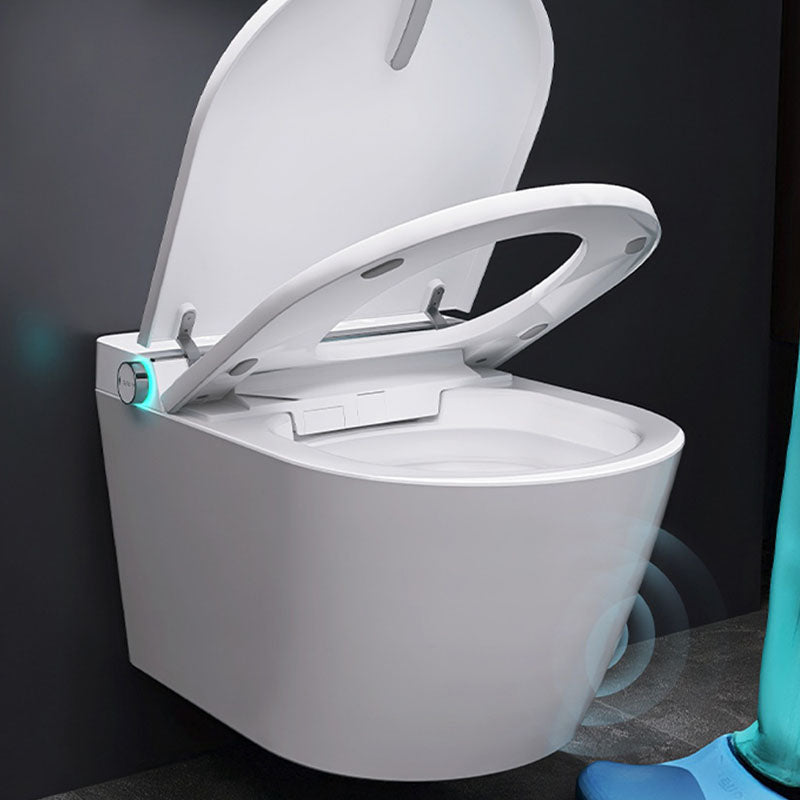 White Wall Mounted Bidet with Unlimited Warm Water and Heated Seat Clearhalo 'Bathroom Remodel & Bathroom Fixtures' 'Bidets' 'Home Improvement' 'home_improvement' 'home_improvement_bidets' 'Toilets & Bidets' 6996849