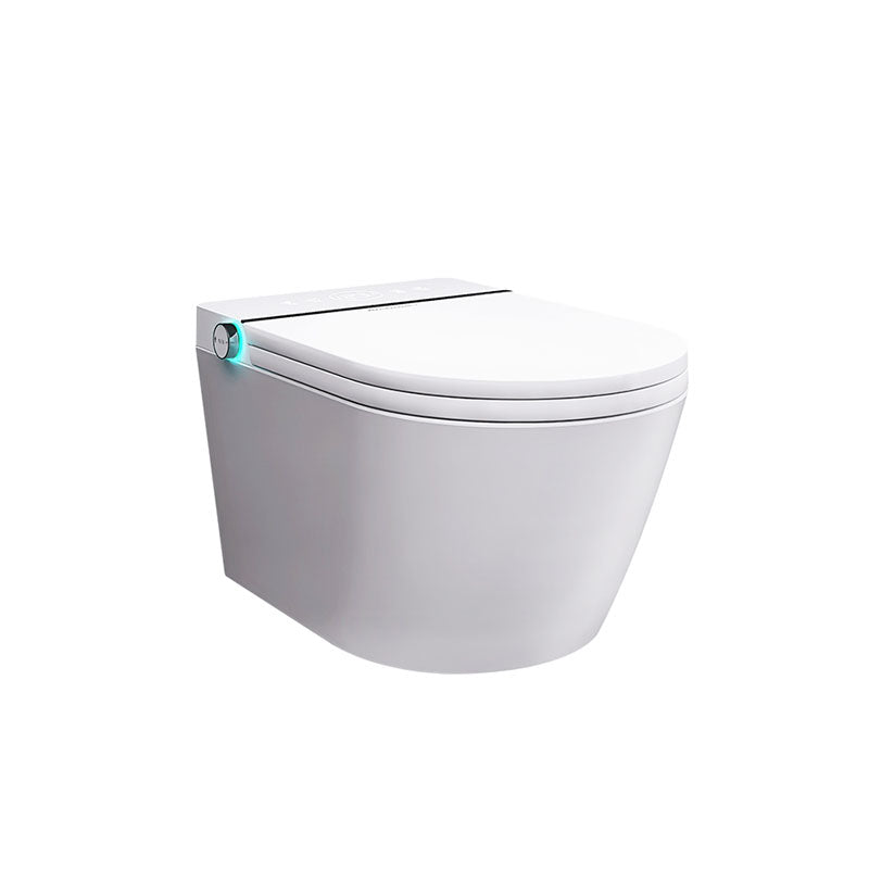White Wall Mounted Bidet with Unlimited Warm Water and Heated Seat Clearhalo 'Bathroom Remodel & Bathroom Fixtures' 'Bidets' 'Home Improvement' 'home_improvement' 'home_improvement_bidets' 'Toilets & Bidets' 6996850