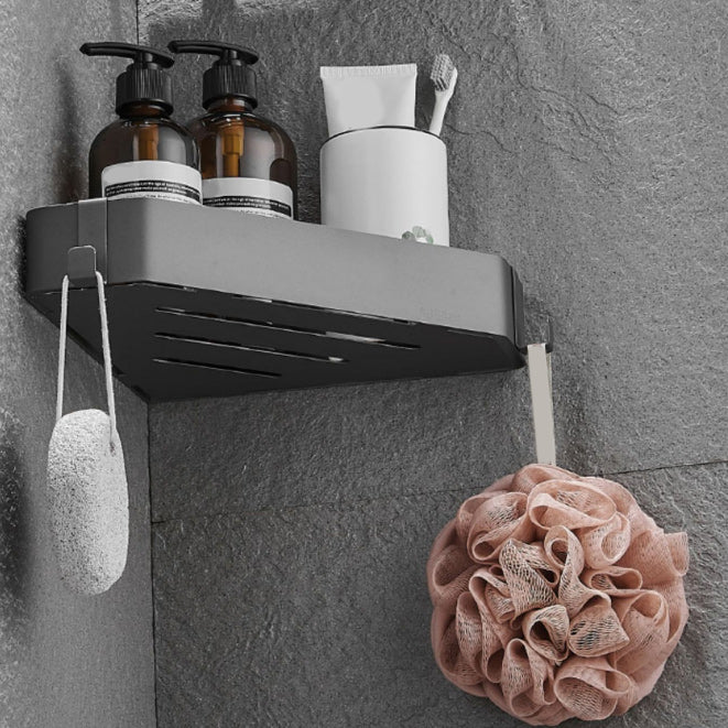 Stainless Steel Bathroom Accessory Set Modern Triangle Basket Clearhalo 'Bathroom Hardware Sets' 'Bathroom Hardware' 'Bathroom Remodel & Bathroom Fixtures' 'bathroom_hardware_sets' 'Home Improvement' 'home_improvement' 'home_improvement_bathroom_hardware_sets' 6996871