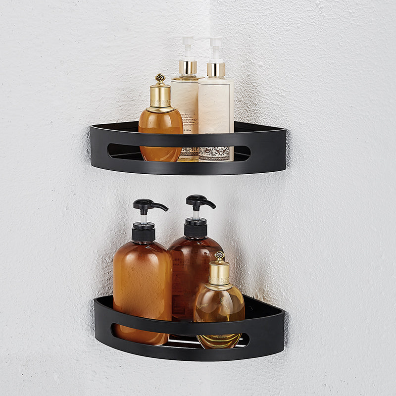 7-Piece Modern Bathroom Accessory Set Matte Black Bathroom Set with Towel Bar/Bath Shelf Clearhalo 'Bathroom Hardware Sets' 'Bathroom Hardware' 'Bathroom Remodel & Bathroom Fixtures' 'bathroom_hardware_sets' 'Home Improvement' 'home_improvement' 'home_improvement_bathroom_hardware_sets' 6997092