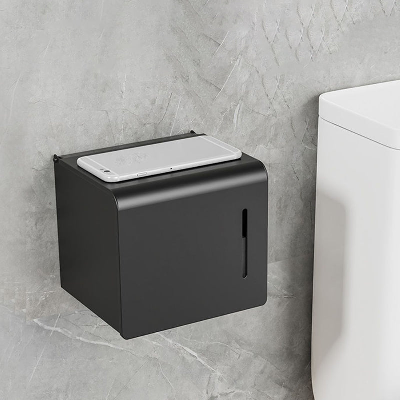 7-Piece Modern Bathroom Accessory Set Matte Black Bathroom Set with Towel Bar/Bath Shelf Clearhalo 'Bathroom Hardware Sets' 'Bathroom Hardware' 'Bathroom Remodel & Bathroom Fixtures' 'bathroom_hardware_sets' 'Home Improvement' 'home_improvement' 'home_improvement_bathroom_hardware_sets' 6997105