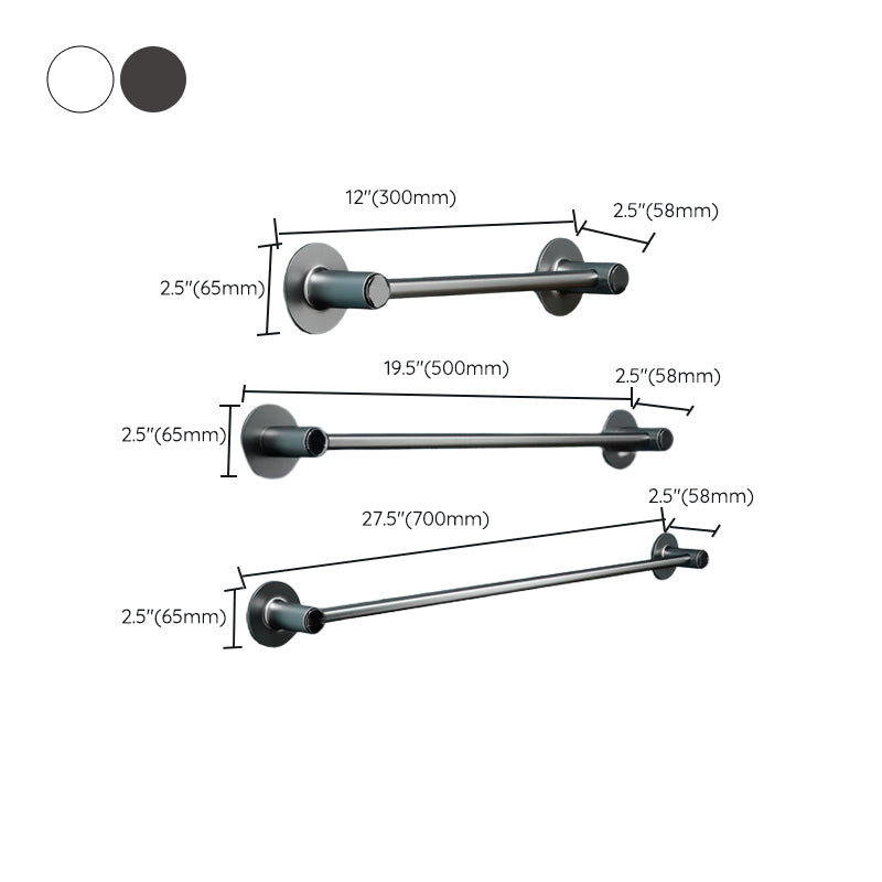 2-Piece Modern Bathroom Accessory Set Metal Slipper Rack/Towel Bar Clearhalo 'Bathroom Hardware Sets' 'Bathroom Hardware' 'Bathroom Remodel & Bathroom Fixtures' 'bathroom_hardware_sets' 'Home Improvement' 'home_improvement' 'home_improvement_bathroom_hardware_sets' 6997123