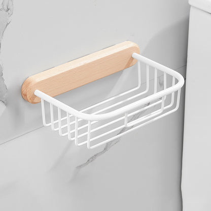 White 7-piece Bathroom Accessory Set Wood and Metal Bathroom Set Bath Shelf Clearhalo 'Bathroom Hardware Sets' 'Bathroom Hardware' 'Bathroom Remodel & Bathroom Fixtures' 'bathroom_hardware_sets' 'Home Improvement' 'home_improvement' 'home_improvement_bathroom_hardware_sets' 6997226