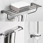 Modern Bathroom Accessories Hardware Set Grey Bathroom Accessory Kit 3-Piece Set (Double Rails) Clearhalo 'Bathroom Hardware Sets' 'Bathroom Hardware' 'Bathroom Remodel & Bathroom Fixtures' 'bathroom_hardware_sets' 'Home Improvement' 'home_improvement' 'home_improvement_bathroom_hardware_sets' 6997280