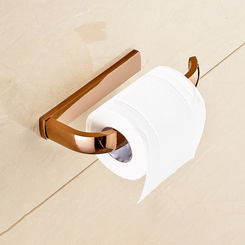 5-Piece Vintage Bathroom Accessory Set Brass Bath Hardware Set Toilet Paper Holder Clearhalo 'Bathroom Hardware Sets' 'Bathroom Hardware' 'Bathroom Remodel & Bathroom Fixtures' 'bathroom_hardware_sets' 'Home Improvement' 'home_improvement' 'home_improvement_bathroom_hardware_sets' 6997349