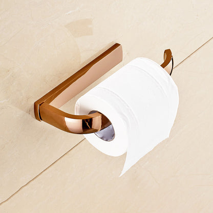 5-Piece Vintage Bathroom Accessory Set Brass Bath Hardware Set Toilet Paper Holder Clearhalo 'Bathroom Hardware Sets' 'Bathroom Hardware' 'Bathroom Remodel & Bathroom Fixtures' 'bathroom_hardware_sets' 'Home Improvement' 'home_improvement' 'home_improvement_bathroom_hardware_sets' 6997349