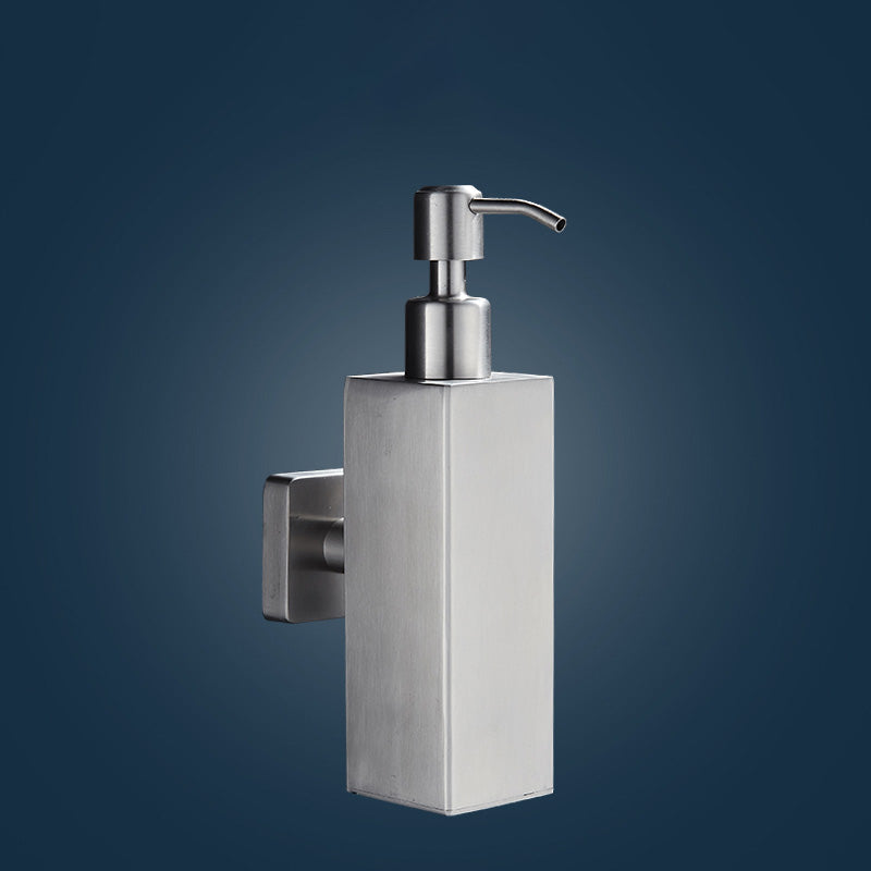 Chrome Traditional Bathroom Hardware Set Stainless Steel Bathroom Set Soap Dispenser Clearhalo 'Bathroom Hardware Sets' 'Bathroom Hardware' 'Bathroom Remodel & Bathroom Fixtures' 'bathroom_hardware_sets' 'Home Improvement' 'home_improvement' 'home_improvement_bathroom_hardware_sets' 6997408