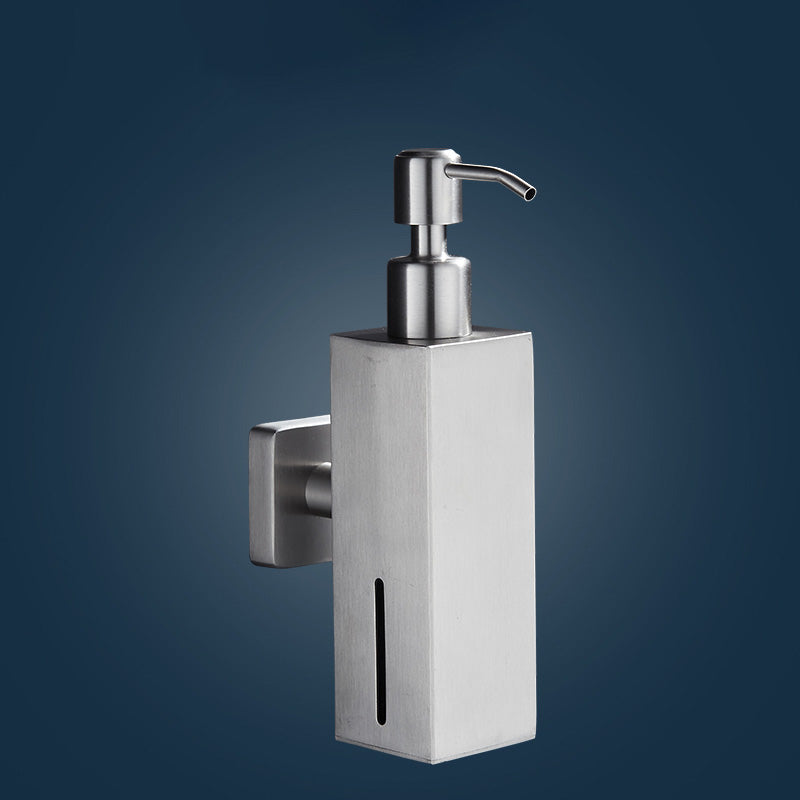Chrome Traditional Bathroom Hardware Set Stainless Steel Bathroom Set Hollow Square Soap Dispenser Clearhalo 'Bathroom Hardware Sets' 'Bathroom Hardware' 'Bathroom Remodel & Bathroom Fixtures' 'bathroom_hardware_sets' 'Home Improvement' 'home_improvement' 'home_improvement_bathroom_hardware_sets' 6997435