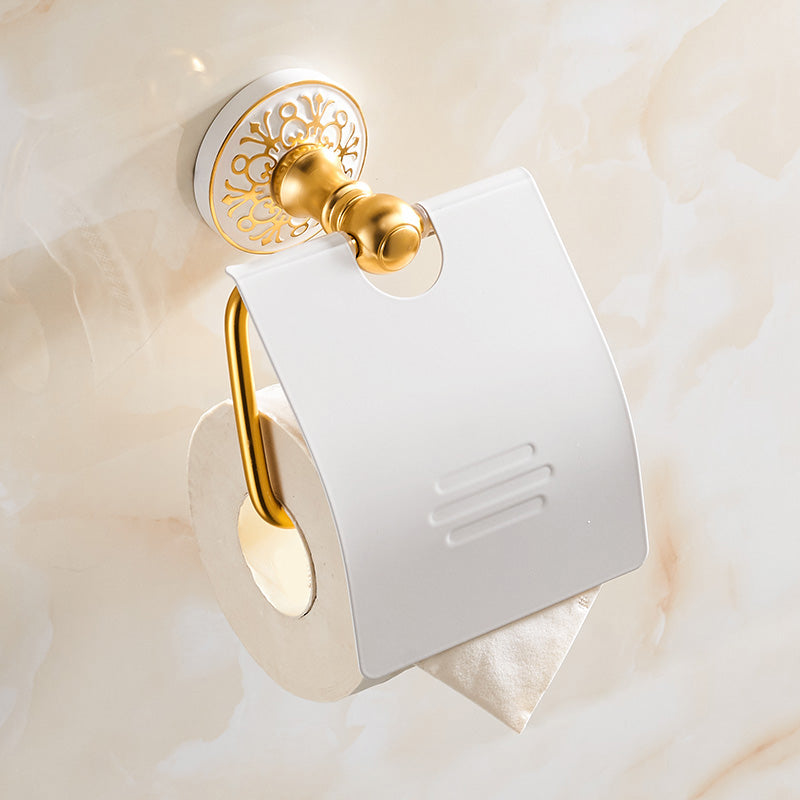 Traditional Bathroom Accessories Hardware Set Bath Shelf Bathroom Accessory Kit Toilet Paper Holder Clearhalo 'Bathroom Hardware Sets' 'Bathroom Hardware' 'Bathroom Remodel & Bathroom Fixtures' 'bathroom_hardware_sets' 'Home Improvement' 'home_improvement' 'home_improvement_bathroom_hardware_sets' 6997439