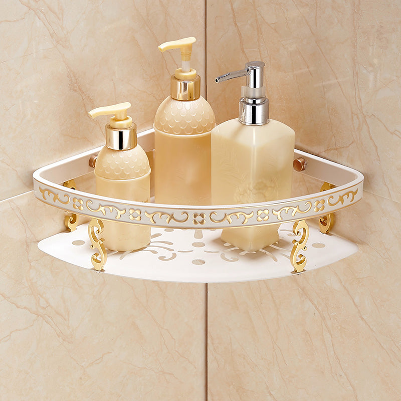Traditional Bathroom Accessories Hardware Set Bath Shelf Bathroom Accessory Kit Triangular Bath Shelf Clearhalo 'Bathroom Hardware Sets' 'Bathroom Hardware' 'Bathroom Remodel & Bathroom Fixtures' 'bathroom_hardware_sets' 'Home Improvement' 'home_improvement' 'home_improvement_bathroom_hardware_sets' 6997446