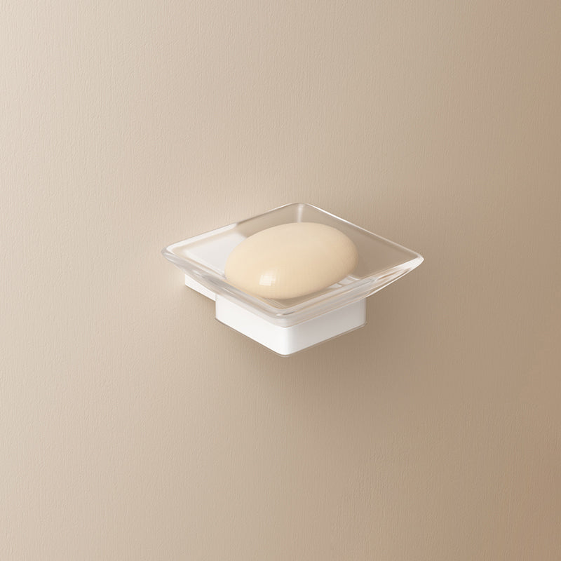 Modern Bathroom Accessory Set White Bathroom Accessories Hardware Set Soap Dish Clearhalo 'Bathroom Hardware Sets' 'Bathroom Hardware' 'Bathroom Remodel & Bathroom Fixtures' 'bathroom_hardware_sets' 'Home Improvement' 'home_improvement' 'home_improvement_bathroom_hardware_sets' 6997543