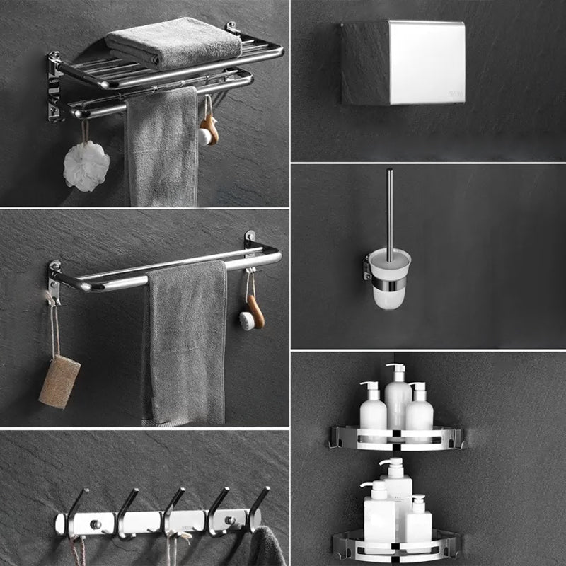 Modern Bathroom Accessory Set Silver Bathroom Accessories Hardware